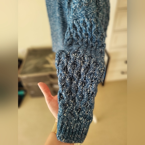 EUC Cabi Blue Cable Open Cardigan - Picture 8 of 14